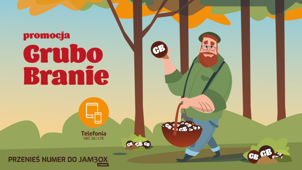 Jesienna promocja JAMBOX mobile Zbierz podwójne GigaBajty, bo to czas na GruboBranie w JAMBOX